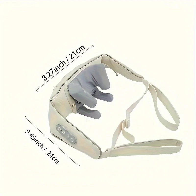 Electric Neck And Shoulder Massager Wireless Shoulder & Back Massage Pillow Trapezius Neck Cervical Back Massage Shawl Gifts
