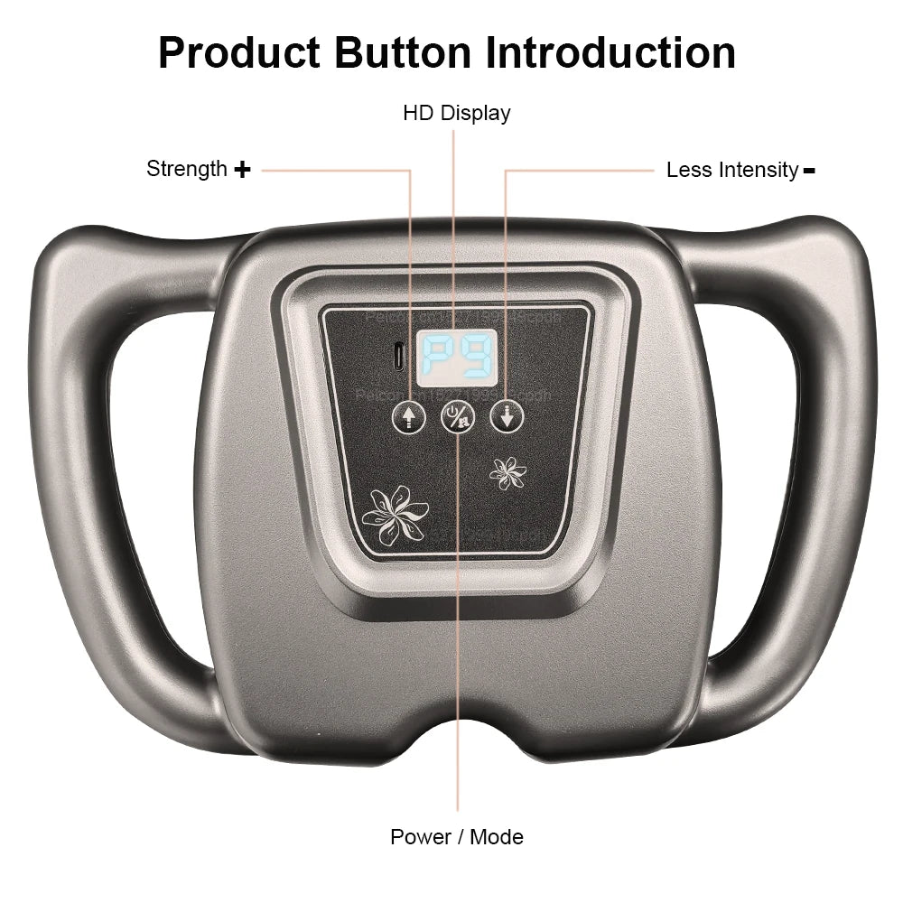 Fascia Gun 16-Head Muscle Massage Gun Professional Body Leg Back Shoulder Waist Fascia Gun High Frequency Vibration Massager Gun