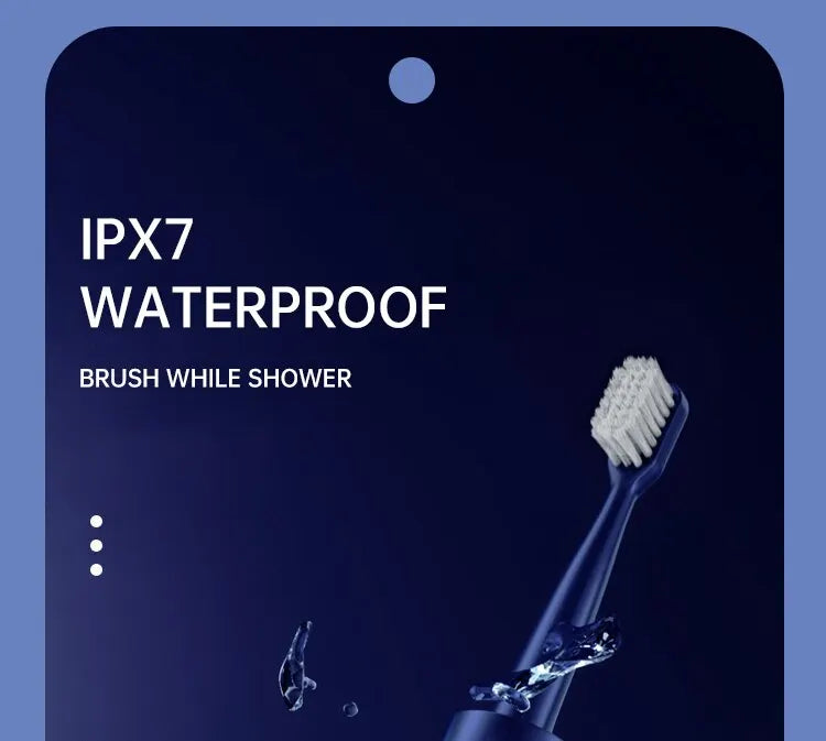 Jianpai Adult Male and Female Electric Toothbrush Hollow Cup Motor Type-c Charging 5-gear Mode Sonic Electric Toothbrush