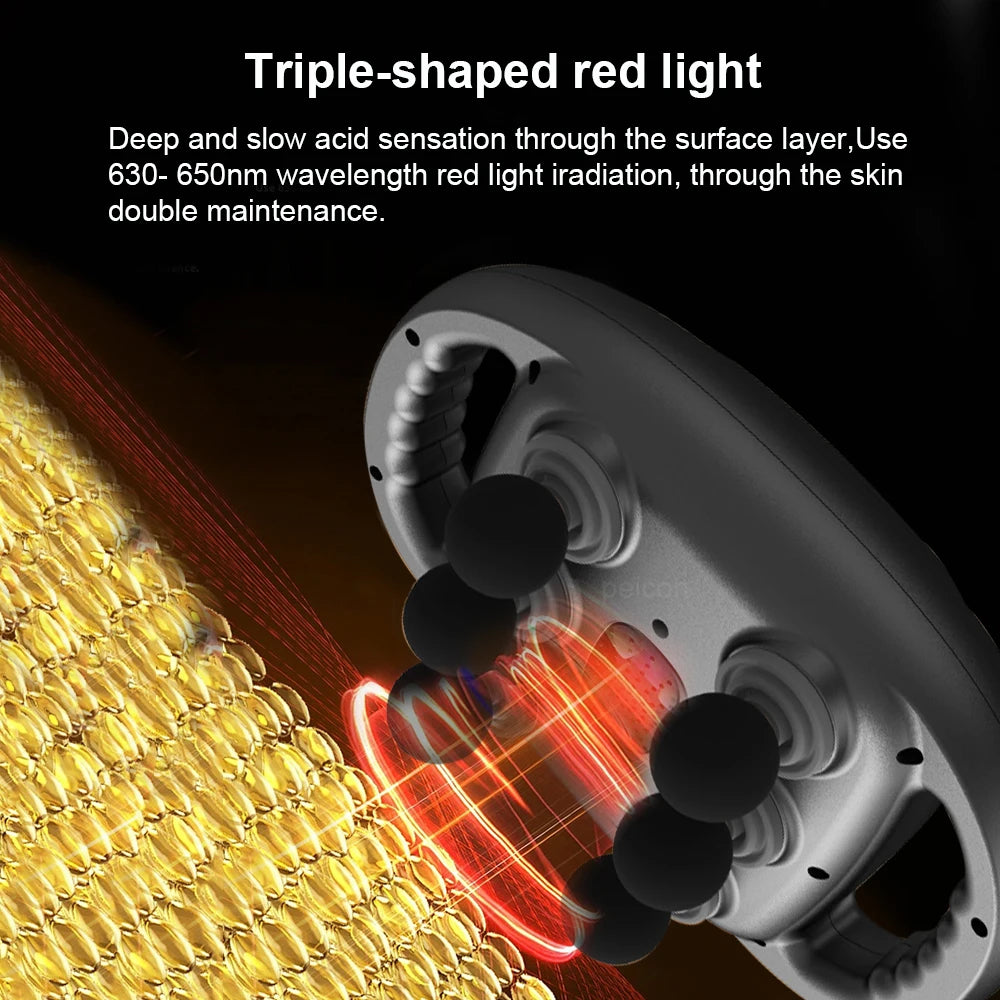 Fascia Gun Muscle Massager Gun High Frequency Back Waist Massage Machine Six-head Body Shoulder Professional