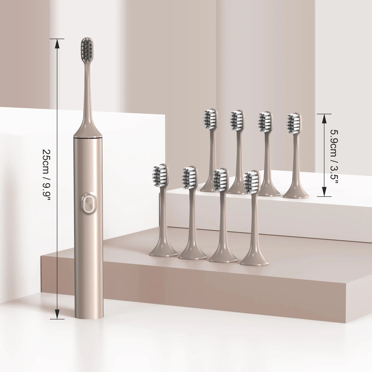 Sejoy T512 Electric Toothbrush for Adults with 4 Brush Heads Ultrasonic Tooth brush 4 Modes Rechargeable Waterproof