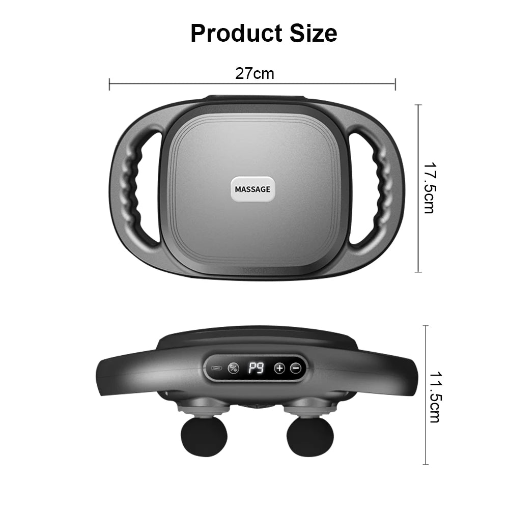 Fascia Gun Muscle Massager Gun High Frequency Back Waist Massage Machine Six-head Body Shoulder Professional