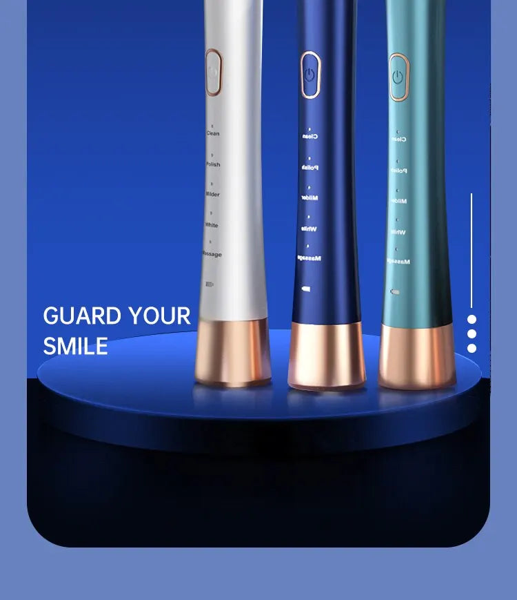 Jianpai Adult Male and Female Electric Toothbrush Hollow Cup Motor Type-c Charging 5-gear Mode Sonic Electric Toothbrush