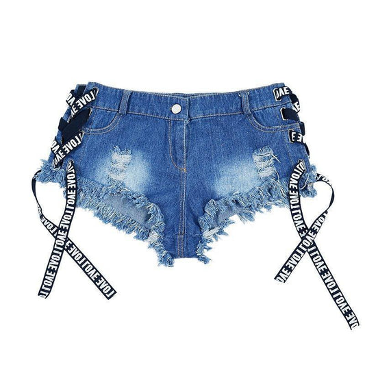 High Waist Ripped Sexy Denim Shorts Hot