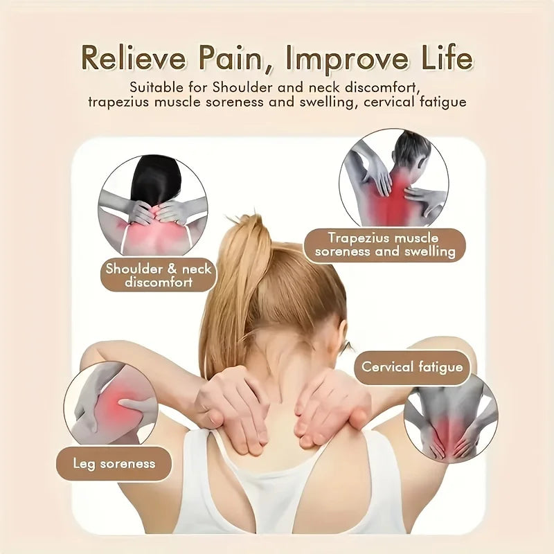 Electric Neck And Shoulder Massager Wireless Shoulder & Back Massage Pillow Trapezius Neck Cervical Back Massage Shawl Gifts