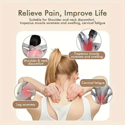 Electric Neck And Shoulder Massager Wireless Shoulder & Back Massage Pillow Trapezius Neck Cervical Back Massage Shawl Gifts