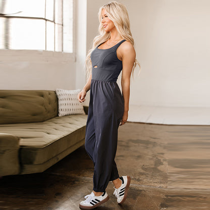 Women's Sports Slim Fit All-match Jumpsuit