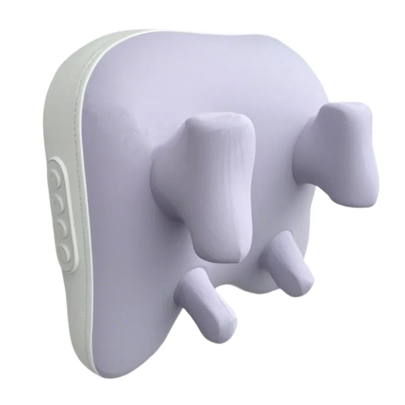 Trapezius Massage Pillow Wireless Electric Car Home Massager Heating Waist Neck Leg Cervical Shiatsu Kneading Rechargeable