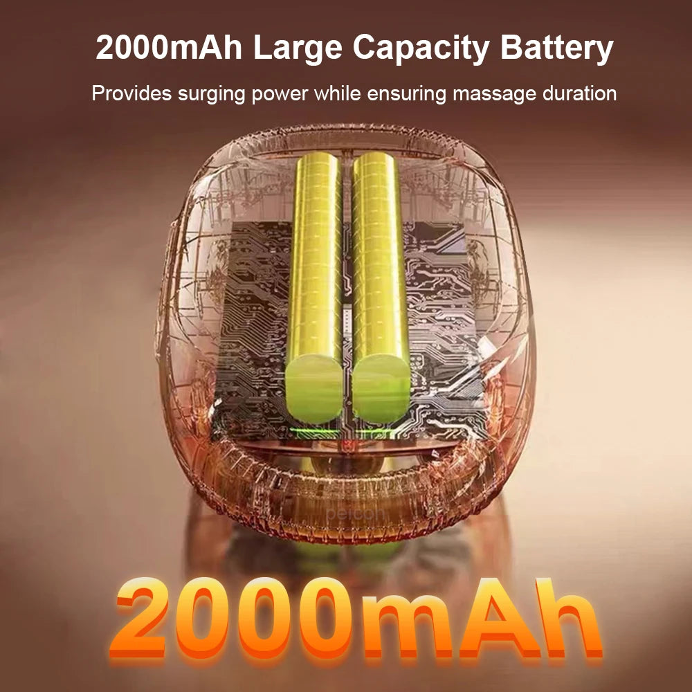 Fascia Gun Muscle Massager Gun High Frequency Back Waist Massage Machine Six-head Body Shoulder Professional