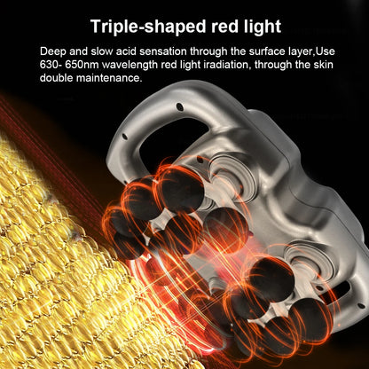 Fascia Gun 16-Head Muscle Massage Gun Professional Body Leg Back Shoulder Waist Fascia Gun High Frequency Vibration Massager Gun