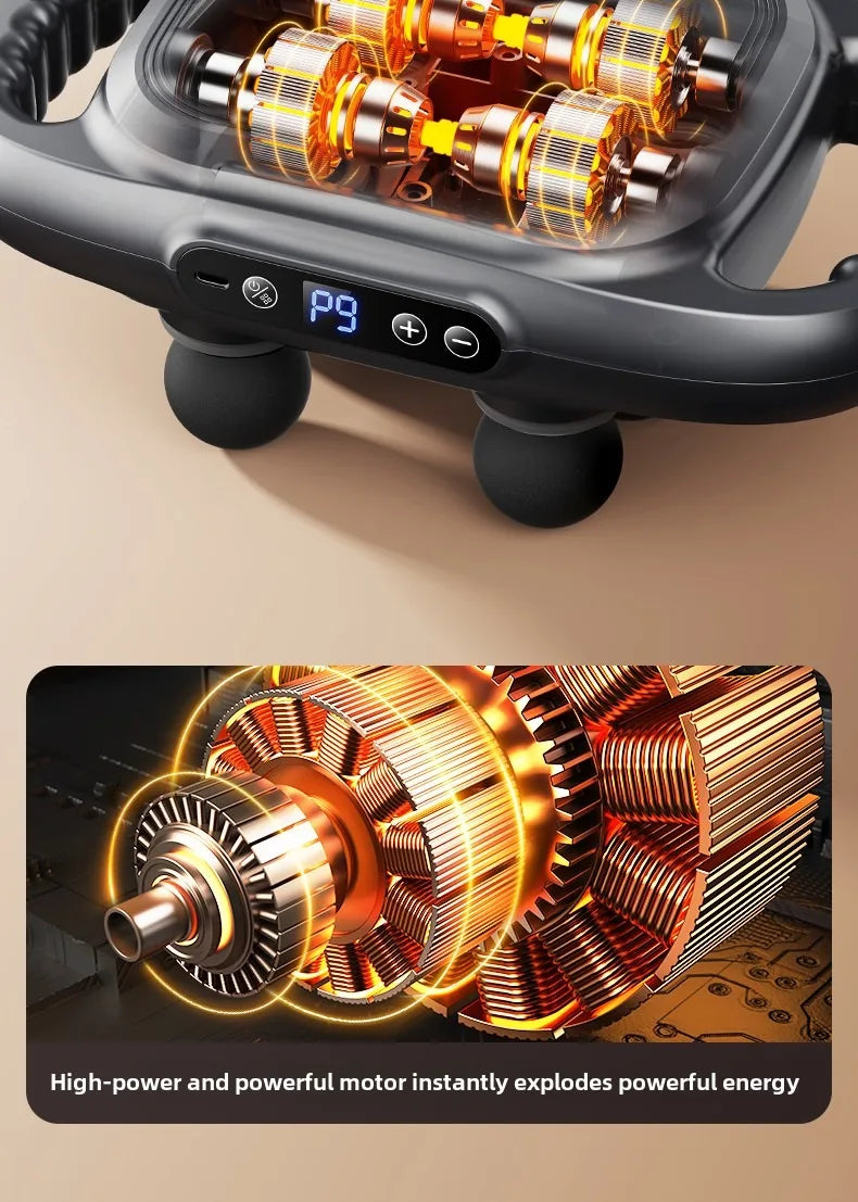 JAIYORL 24 Massage Heads Massage Gun Deep Tissue Muscle Professional Grade High Quality Wireless Frequency Vibration Masajeador