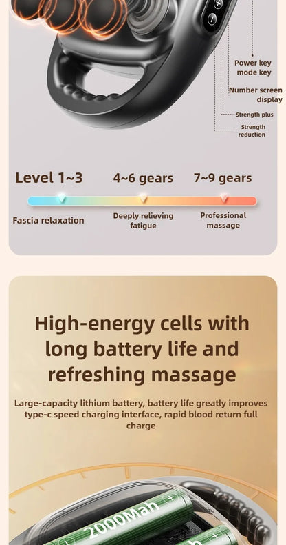 JAIYORL 24 Massage Heads Massage Gun Deep Tissue Muscle Professional Grade High Quality Wireless Frequency Vibration Masajeador