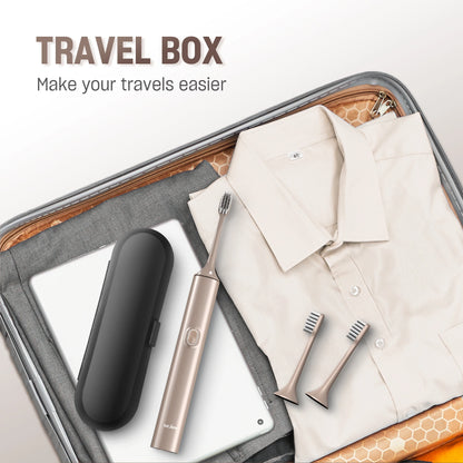 Sejoy T512 Electric Toothbrush for Adults with 4 Brush Heads Ultrasonic Tooth brush 4 Modes Rechargeable Waterproof