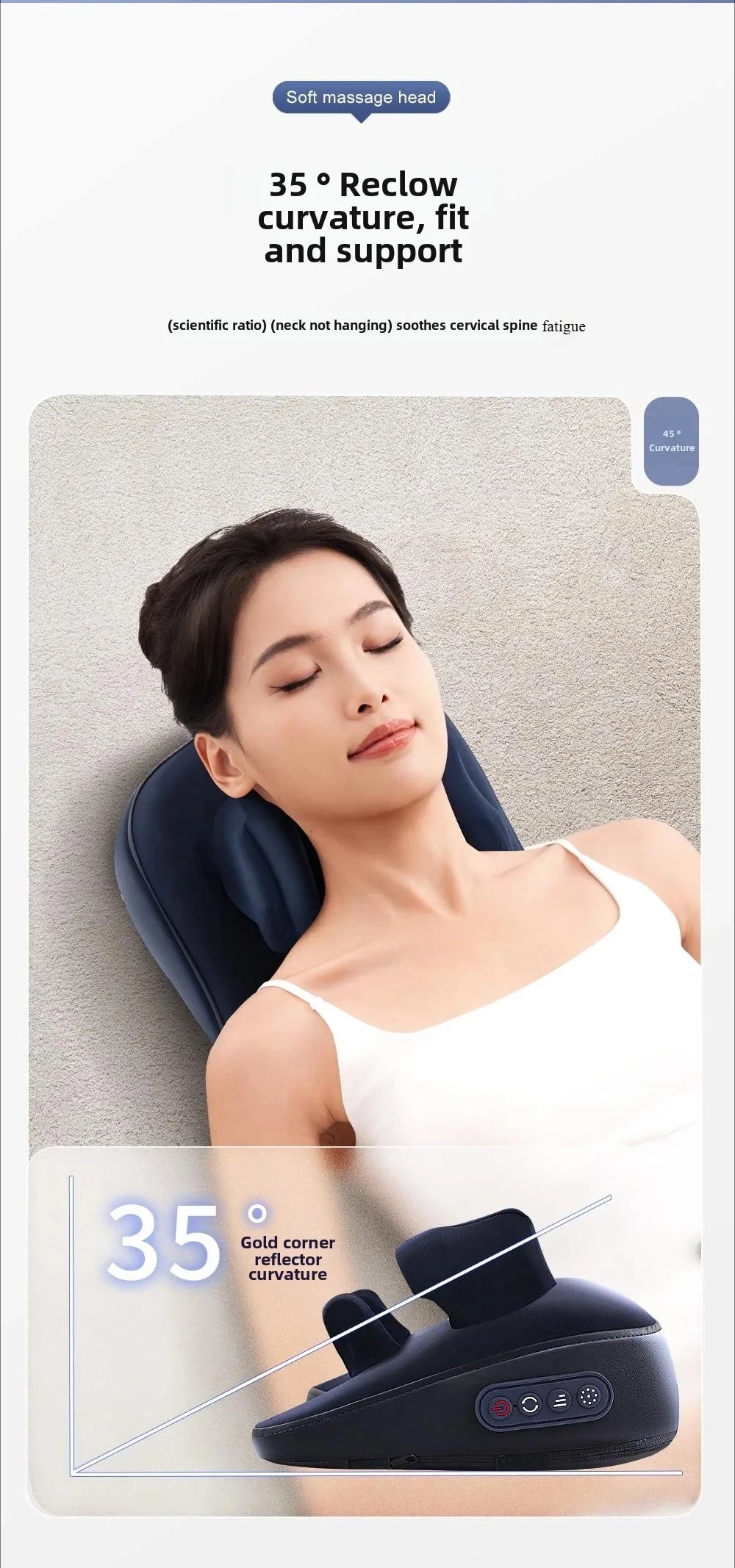 Trapezius Massage Pillow Wireless Electric Car Home Massager Heating Waist Neck Leg Cervical Shiatsu Kneading Rechargeable