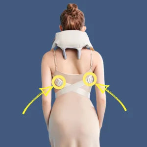 Neck Shoulder Massager Deep Tissue Shiatsu Back Massagers with Heat for Pain Relief Electric Kneading Squeeze Muscles Massage