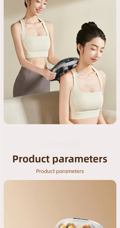 JAIYORL 24 Massage Heads Massage Gun Deep Tissue Muscle Professional Grade High Quality Wireless Frequency Vibration Masajeador