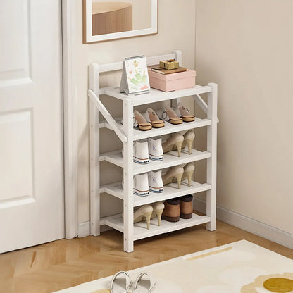 Voltsify Foldable 5-Tier Bamboo Shoe Rack, Waterproof, No-Assembly Storage Shelf for Home, Office & Entryway