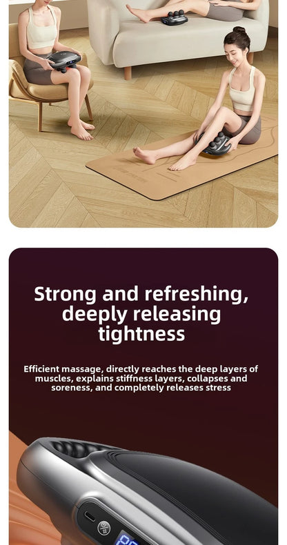 JAIYORL 24 Massage Heads Massage Gun Deep Tissue Muscle Professional Grade High Quality Wireless Frequency Vibration Masajeador