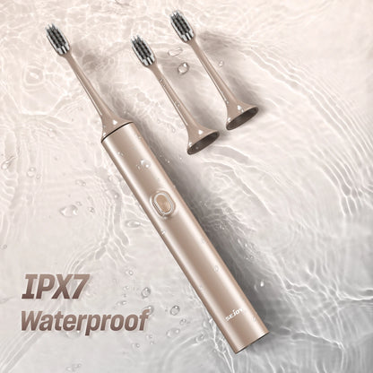 Sejoy T512 Electric Toothbrush for Adults with 4 Brush Heads Ultrasonic Tooth brush 4 Modes Rechargeable Waterproof